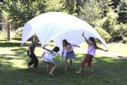 Bed sheet parachute